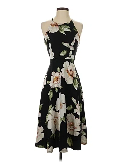 Pre-owned Monteau Cocktail Dress In Black