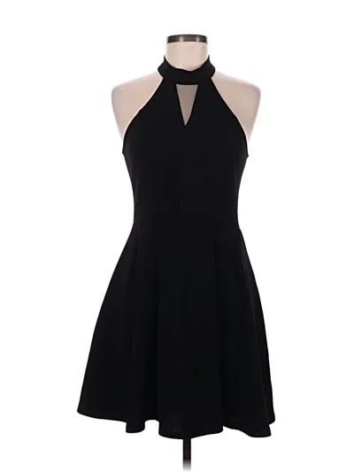 Pre-owned Monteau Cocktail Dress In Black