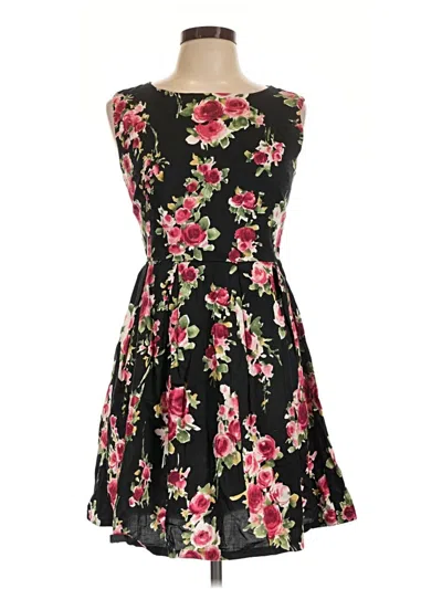 Pre-owned Monteau Cocktail Dress In Black