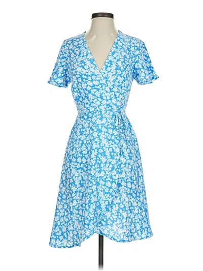 Pre-owned Monteau Cocktail Dress In Blue