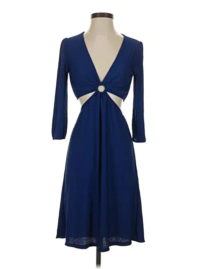 Pre-owned Monteau Cocktail Dress In Blue