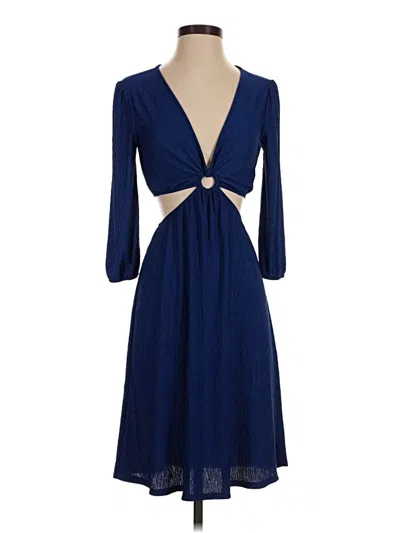 Pre-owned Monteau Cocktail Dress In Blue