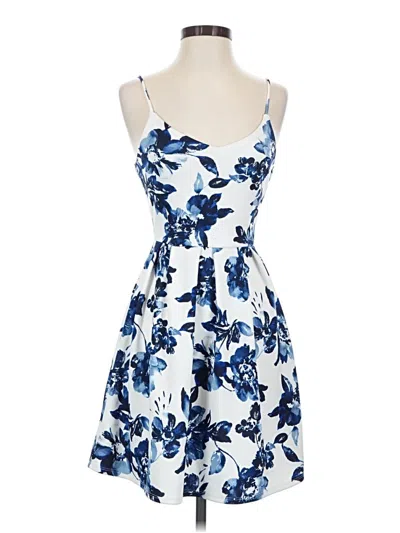 Pre-owned Monteau Cocktail Dress In Blue