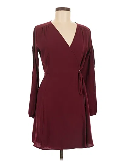 Pre-owned Monteau Cocktail Dress In Burgundy