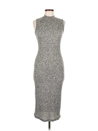 Pre-owned Monteau Cocktail Dress In Gray