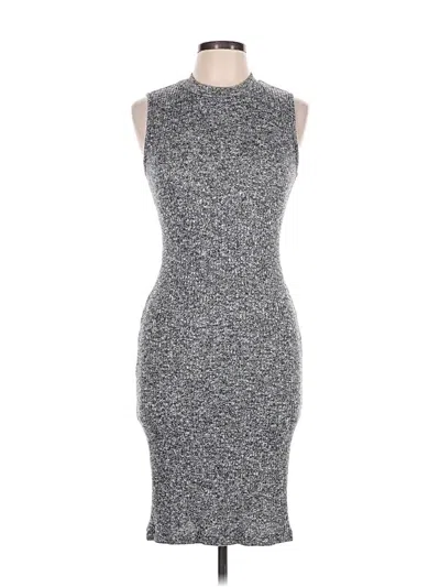 Pre-owned Monteau Cocktail Dress In Gray