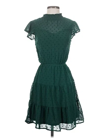 Pre-owned Monteau Cocktail Dress In Green
