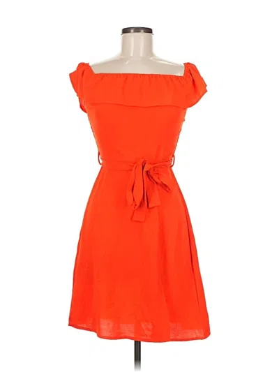 Pre-owned Monteau Cocktail Dress In Orange