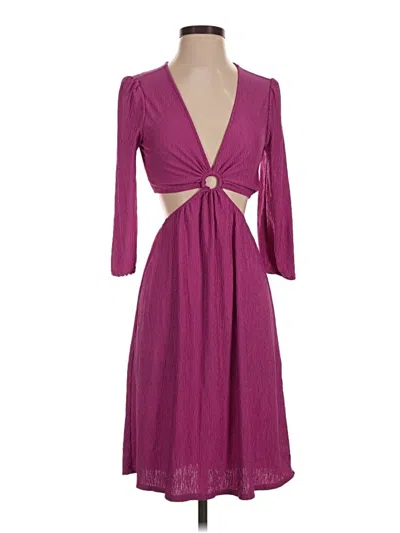 Pre-owned Monteau Cocktail Dress In Purple