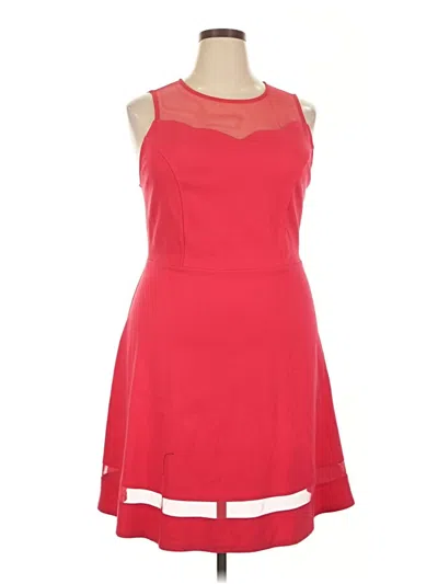 Pre-owned Monteau Cocktail Dress In Red