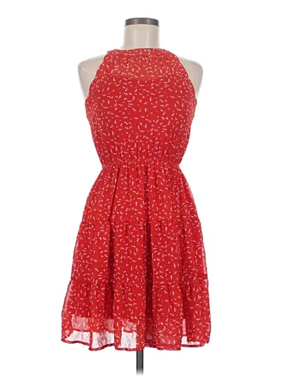 Pre-owned Monteau Cocktail Dress In Red