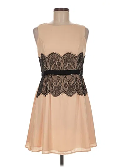 Pre-owned Monteau Cocktail Dress In Tan