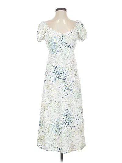 Pre-owned Monteau Cocktail Dress In White