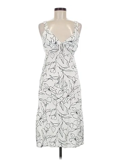 Pre-owned Monteau Cocktail Dress In White