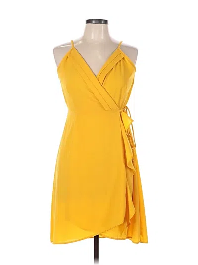 Pre-owned Monteau Cocktail Dress In Yellow