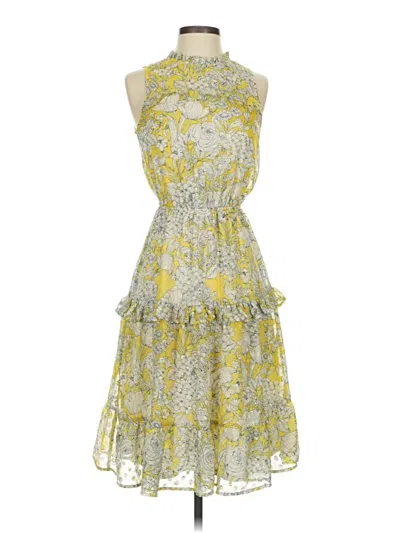 Pre-owned Monteau Cocktail Dress In Yellow