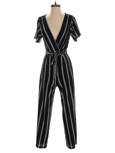 Pre-owned Monteau Jumpsuit In Black