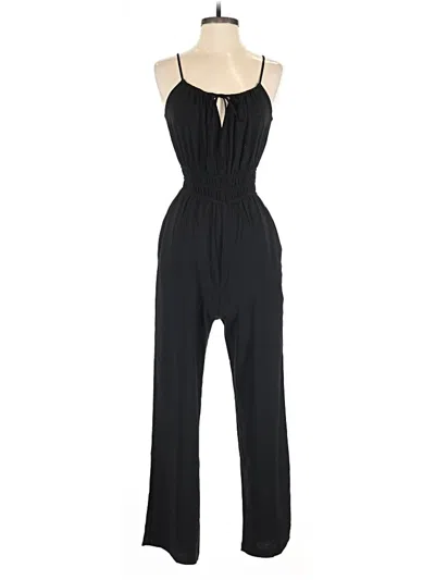 Pre-owned Monteau Jumpsuit In Black