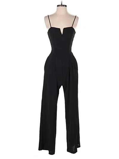 Pre-owned Monteau Jumpsuit In Black