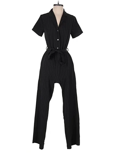 Pre-owned Monteau Jumpsuit In Black