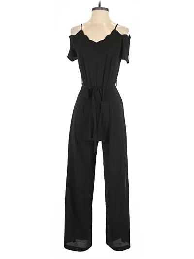 Pre-owned Monteau Jumpsuit In Black