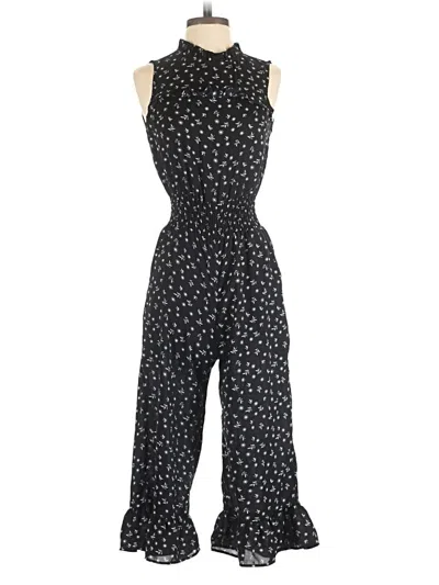 Pre-owned Monteau Jumpsuit In Black