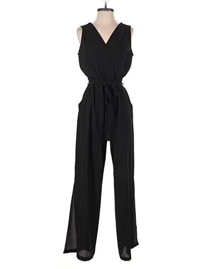 Pre-owned Monteau Jumpsuit In Black
