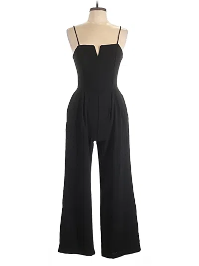 Pre-owned Monteau Jumpsuit In Black