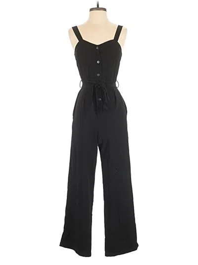Pre-owned Monteau Jumpsuit In Black