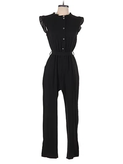 Pre-owned Monteau Jumpsuit In Black