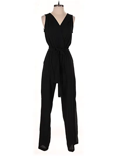 Pre-owned Monteau Jumpsuit In Black