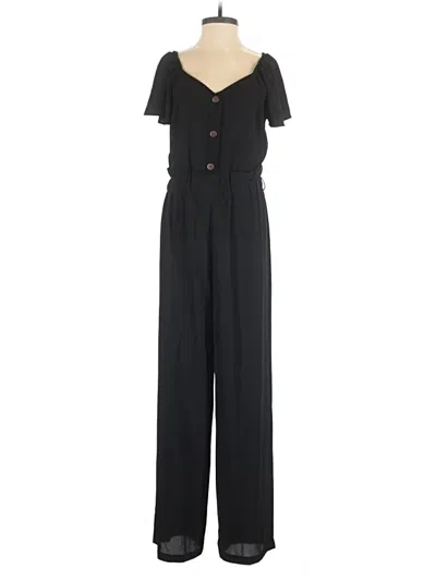 Pre-owned Monteau Jumpsuit In Black
