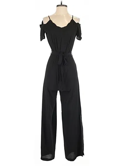 Pre-owned Monteau Jumpsuit In Black