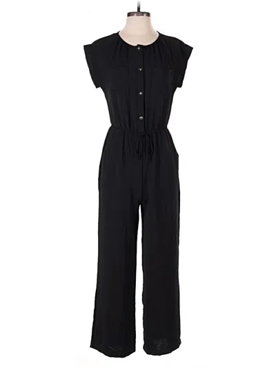 Pre-owned Monteau Jumpsuit In Black