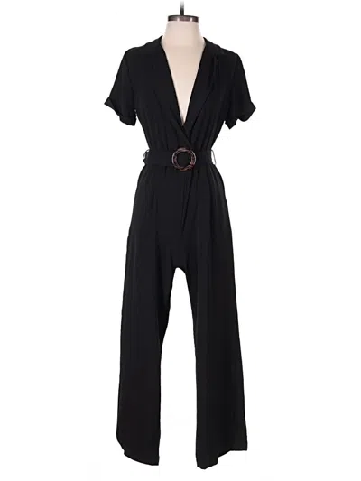 Pre-owned Monteau Jumpsuit In Black