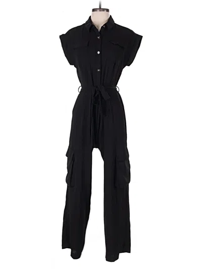 Pre-owned Monteau Jumpsuit In Black