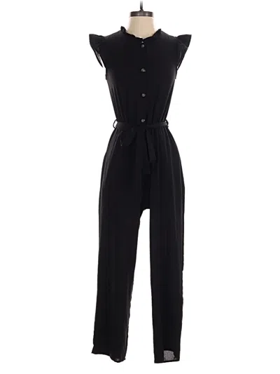Pre-owned Monteau Jumpsuit In Black