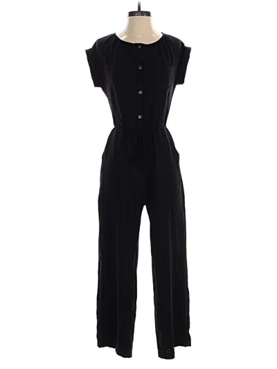 Pre-owned Monteau Jumpsuit In Black