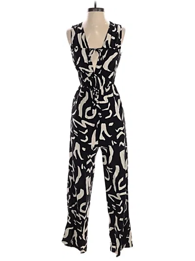 Pre-owned Monteau Jumpsuit In Black