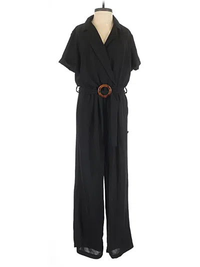 Pre-owned Monteau Jumpsuit In Black