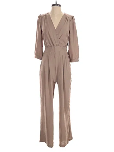 Pre-owned Monteau Jumpsuit In Brown
