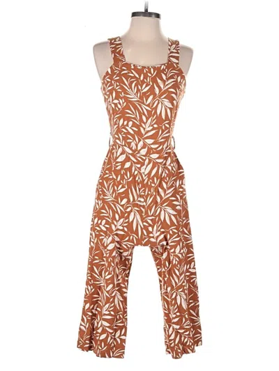 Pre-owned Monteau Jumpsuit In Brown