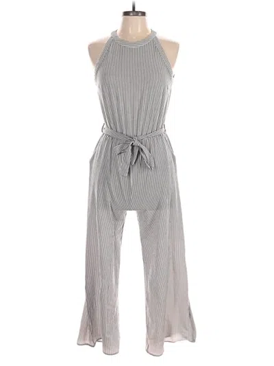 Pre-owned Monteau Jumpsuit In Gray