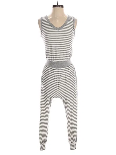 Pre-owned Monteau Jumpsuit In Gray