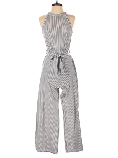 Pre-owned Monteau Jumpsuit In Gray
