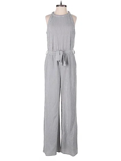 Pre-owned Monteau Jumpsuit In Gray