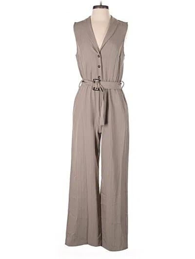 Pre-owned Monteau Jumpsuit In Gray