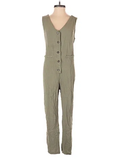 Pre-owned Monteau Jumpsuit In Green