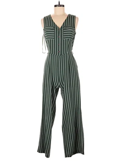Pre-owned Monteau Jumpsuit In Green