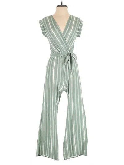 Pre-owned Monteau Jumpsuit In Green